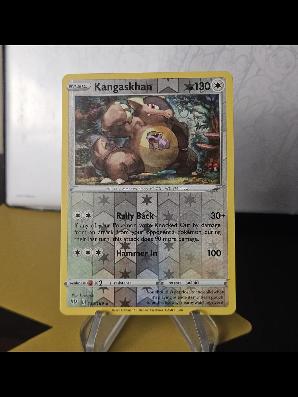 Kangaskhan 133/189 Pokemon TCG Reverse Holo Rare